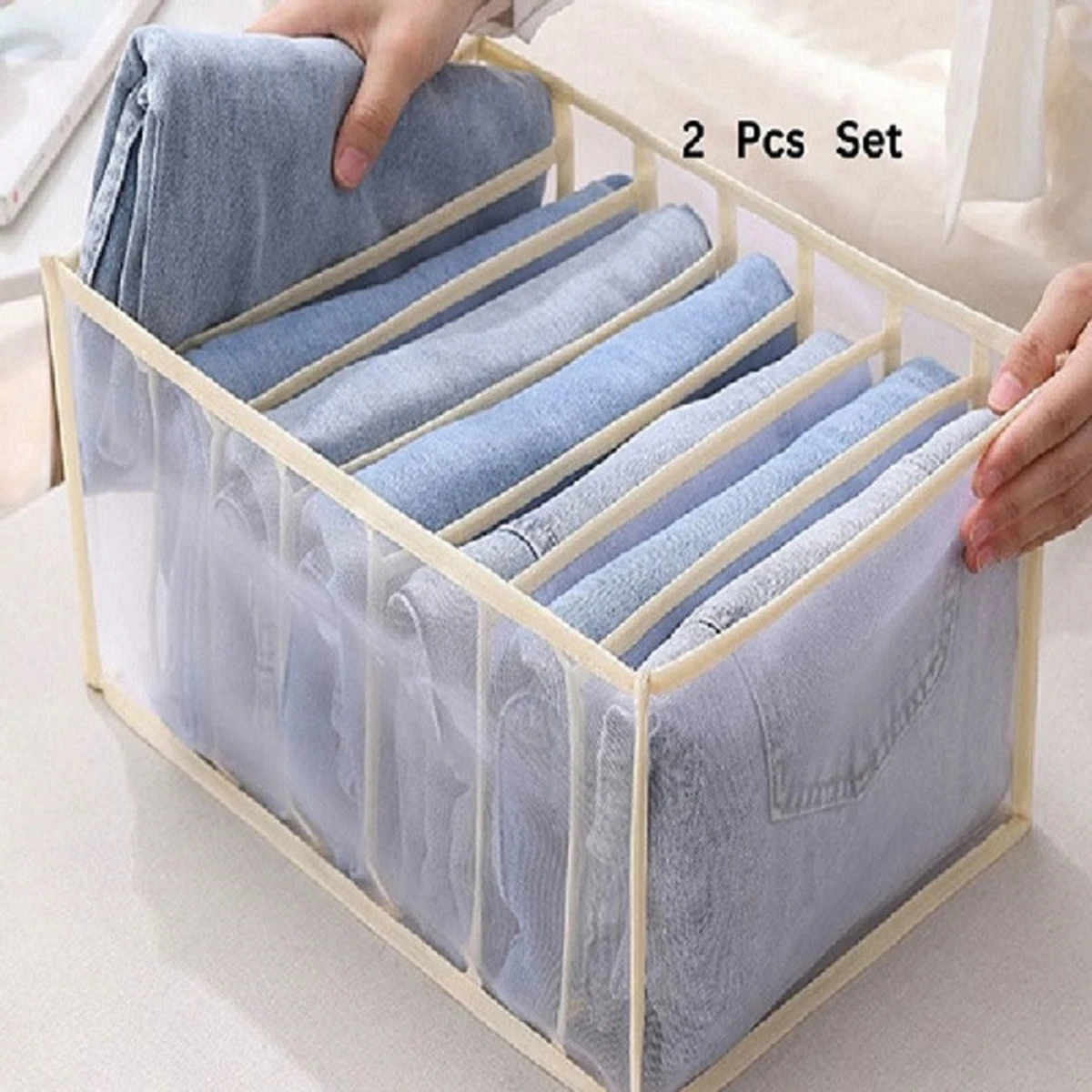 2 pcs set Jeans Organization Storage Box